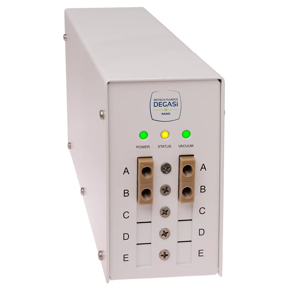 Biotech DEGASi Integration Nano Degasser, 2-Channel, 10-32UNF Coned Female Port, 25µl Systec AF, 0.1ml/min/Channel, ea.