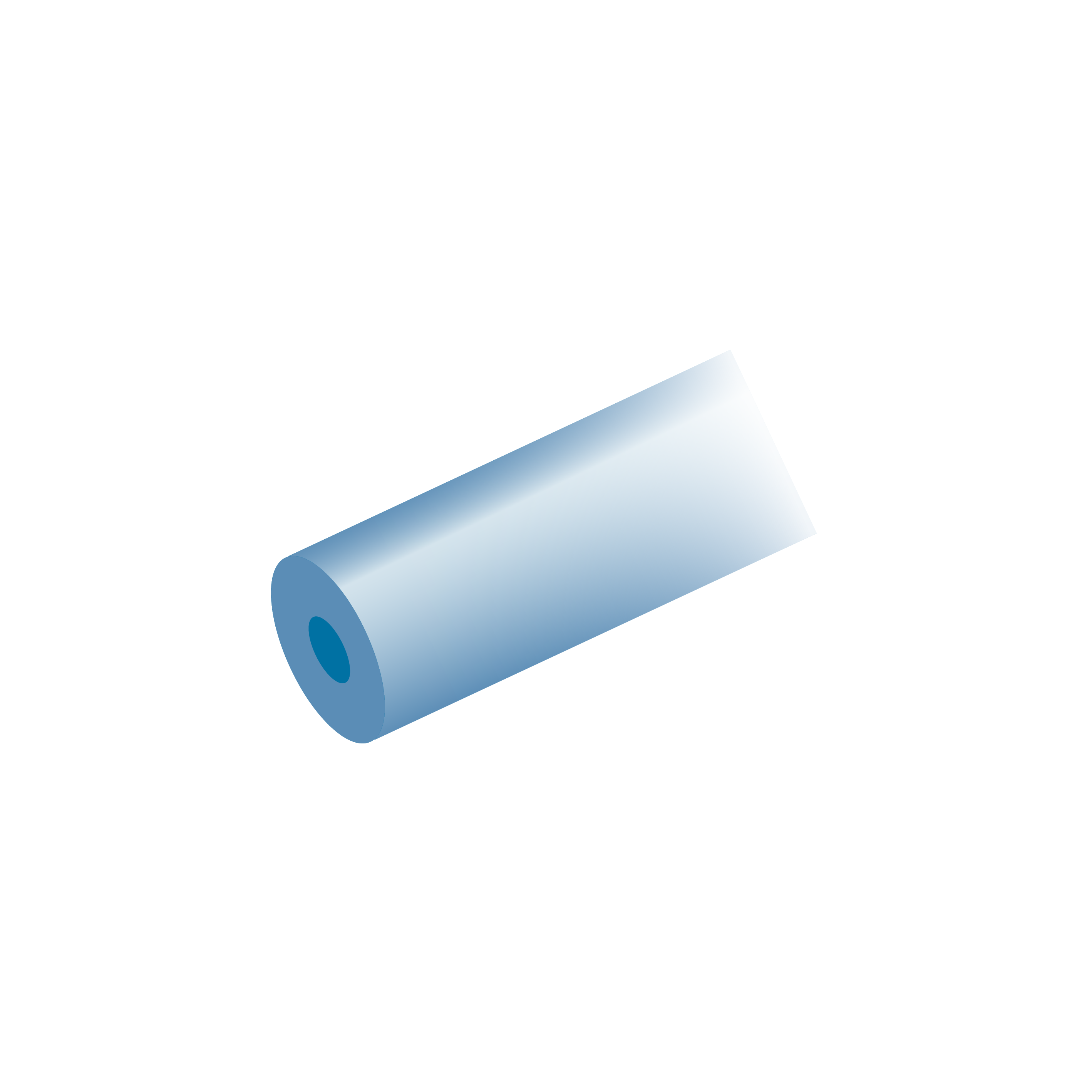 Tubing, PEEK, 1/16" OD x 0.25mm ID, blue solid, max 483bar, max 100°C, m (min. order quantity 10m)