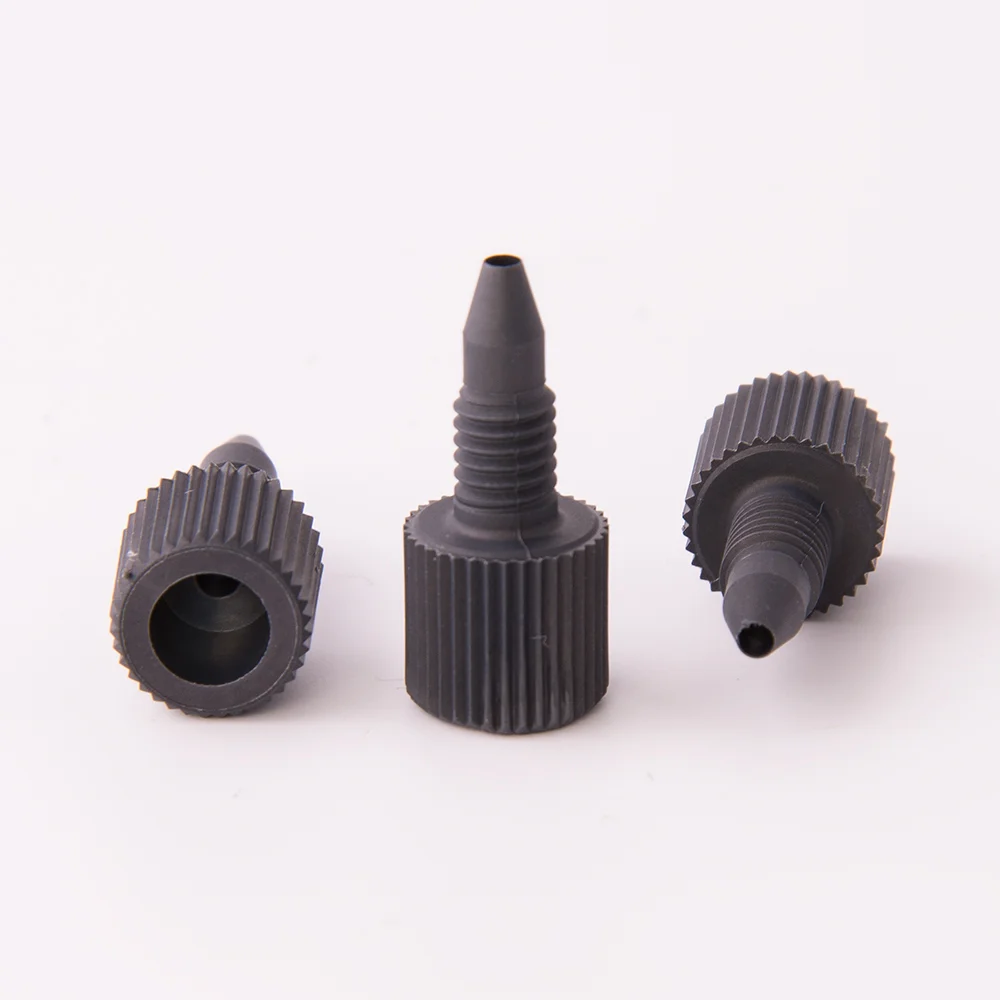 Fitting, PEEK, Fingertight One-Piece, 10-32 Thread, for 1/16" OD Tubing, maximum pressure 827bar, pk.10