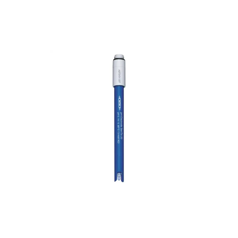 WTW SenTix 20 Cylindric Membrane, Fiber Diaphragm, Plastic pH Electrode, No Cable, ea.