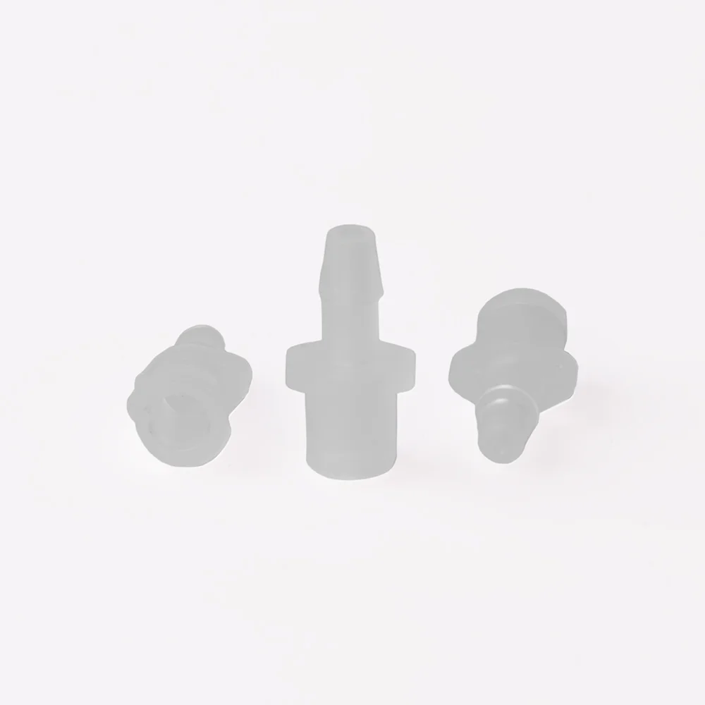 Adapter, Polypropylene (PP), Luer Lock female to Barbed, for Tubing 1/8" ID, thru bore 2.0mm, pk.10