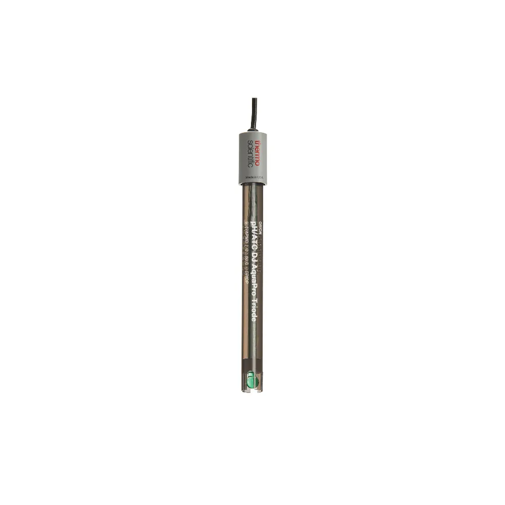 Thermo Scientific Orion AquaPro Triode 9107APMD Epoxy Body Membrane, Open Diaphragm, Epoxy pH Electrode, 1m Cable, ea.