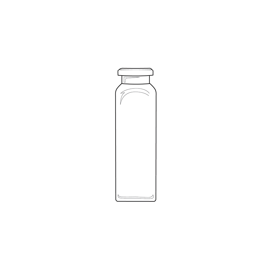 20 mL, 20 mm Headspace Crimp-Top Vials, Clear, Flat Bottom, pk.100