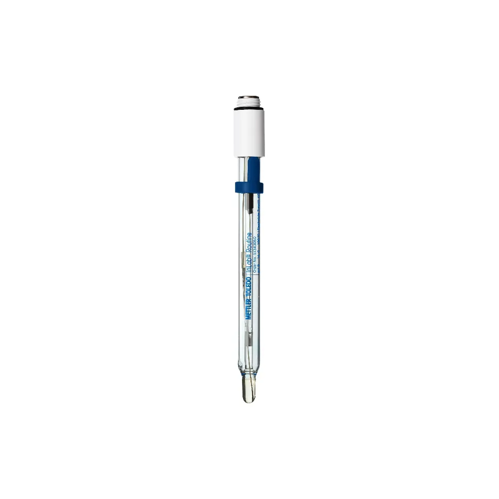 Mettler Toledo InLab Routine Rounded Membrane, Ceramic Diaphragm, Glass pH Electrode, No Cable, ea.