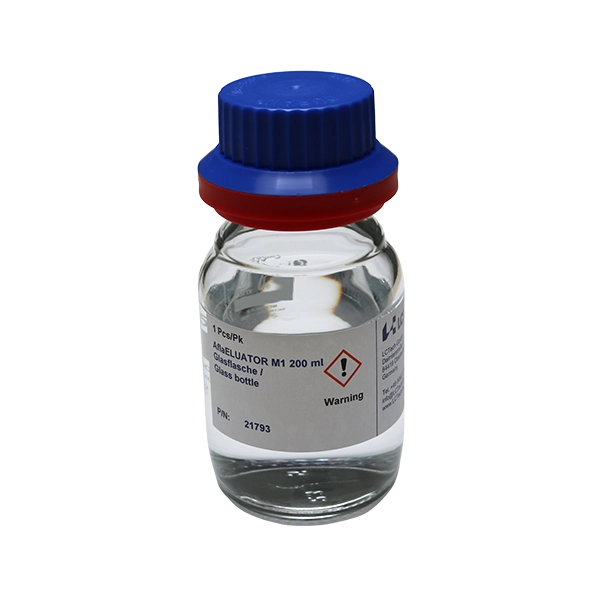 LCTech AflaELUATOR M1, Glass Bottle, 200mL, for analysis of Aflatoxins M1 needed, ea.