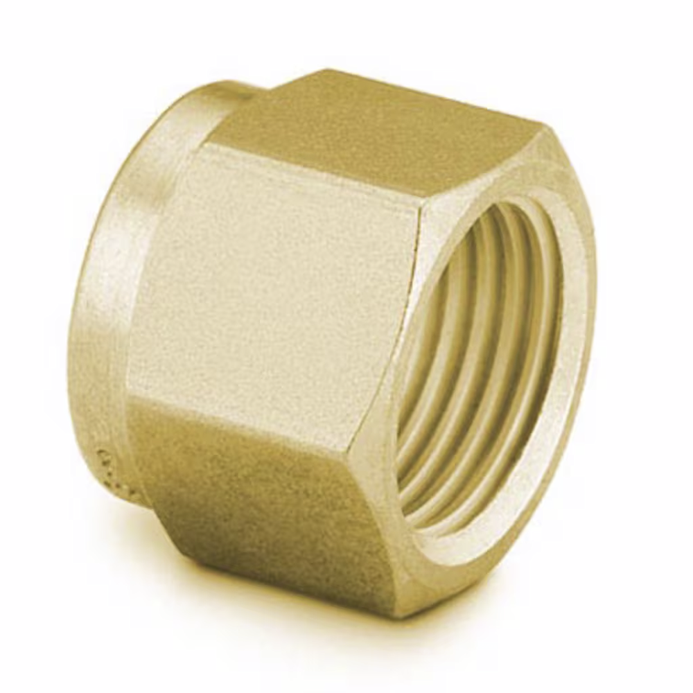 Swagelok Brass 1/4" Nut, pk.10 | SW-B-402-1
