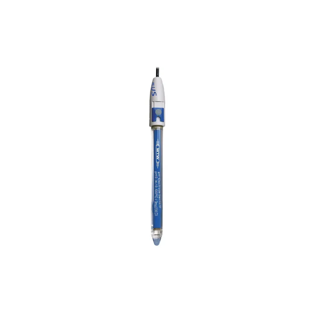 WTW SenTix 61 Cone Membrane, Platinum Diaphragm, Glass pH Electrode, 1m Cable, ea.