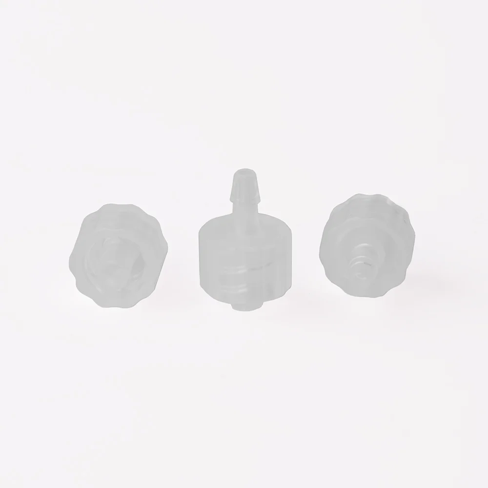 Adapter, Polypropylene (PP), Luer Lock male to Barbed, for Tubing 3/32" ID , thru bore 1.8mm, pk.10