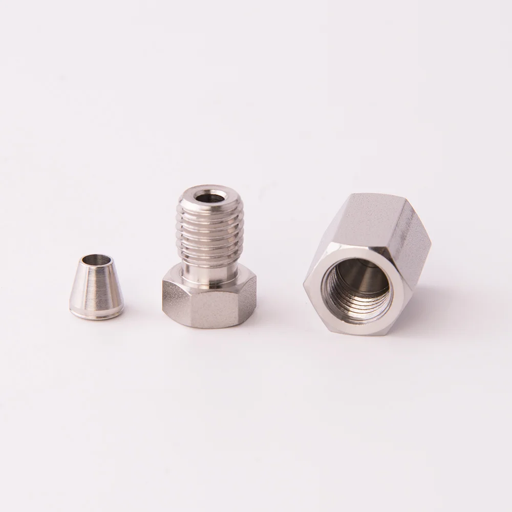 Cap, Stainless Steel (SS), Hex-Head, for 5/16"-24 conical Thread, ea.