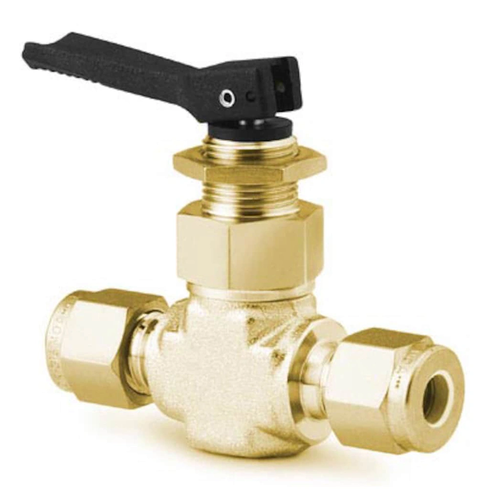 Swagelok Brass Toggle Valve 1/4", straight, ea. | SW-B-1GS4