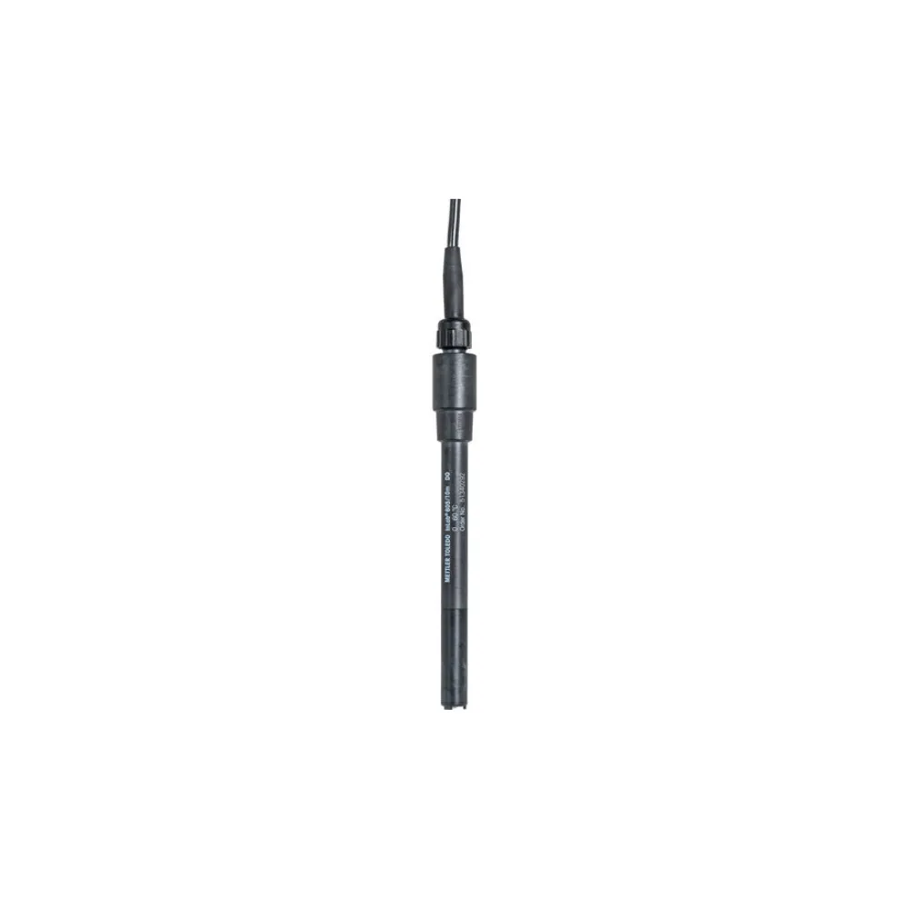 Mettler Toledo InLab 605-10m Dissolved Oxygen Sensor, Polarographic, Analog Signal Type, PPS Shaft, 10m Cable, ea.