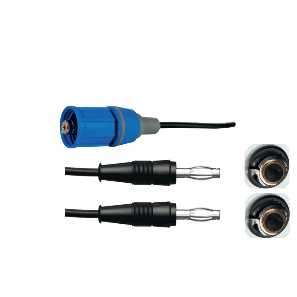 SI Analytics L 2 NN Electrode Cable, Plug L-2x4mm Banana Plug, 2m, ea.