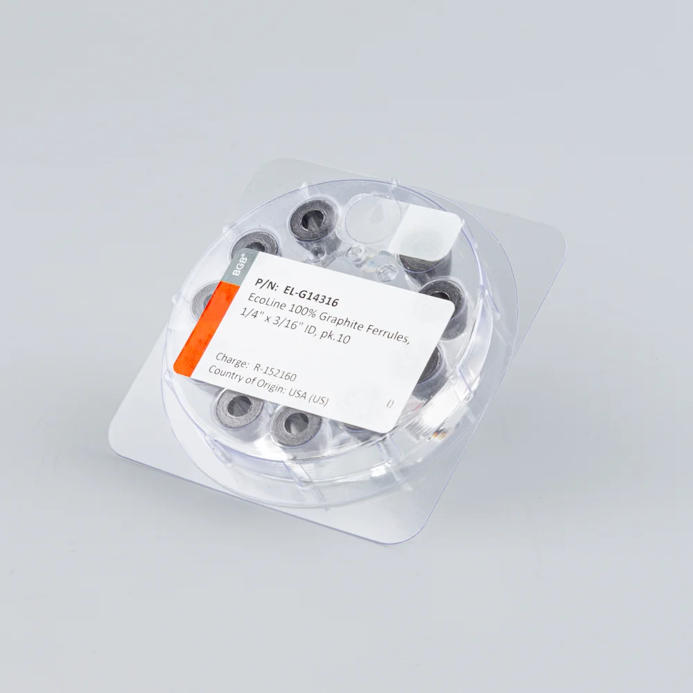 EcoLine 100% Graphite Ferrules, 1/4" x 3/16" ID, pk.10