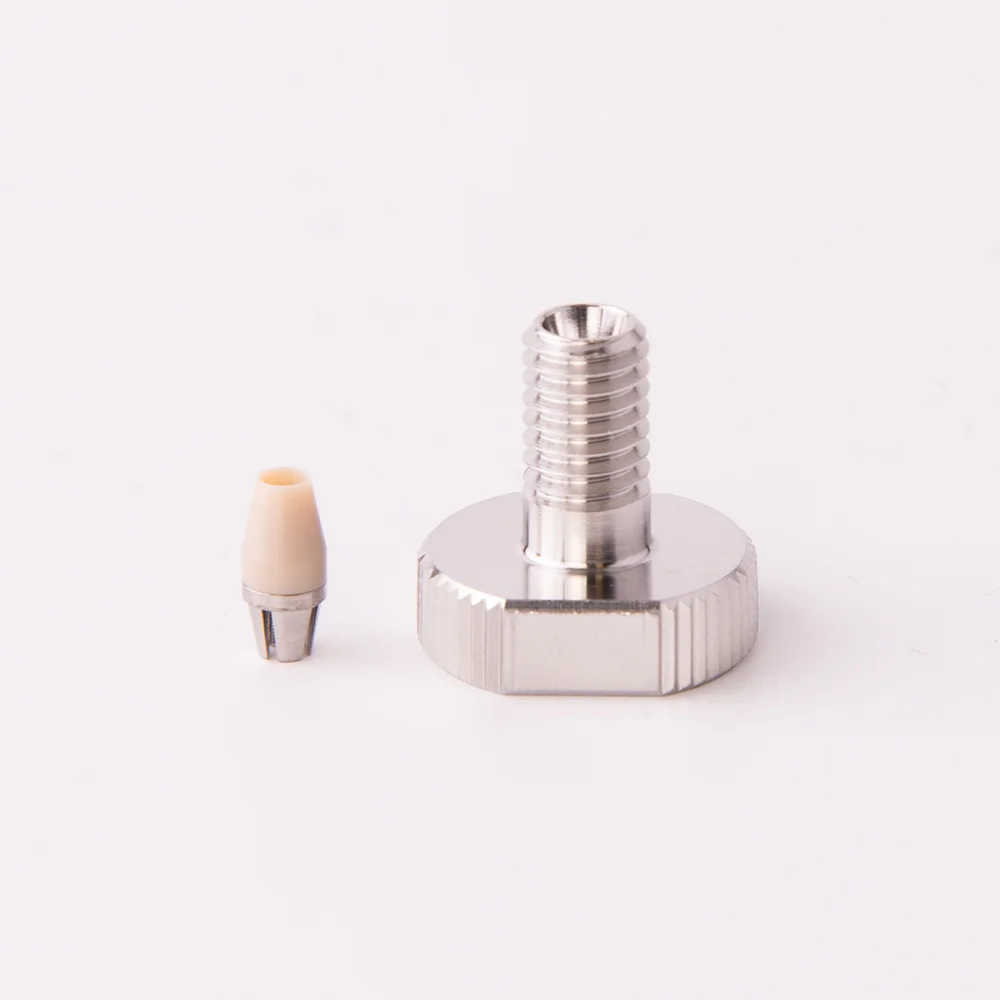 Fitting, Stainless Steel (SS), Hex-Head Fingertight with Titanium/PEEK Ferrule, 10-32 Thread, for 1/16" OD Tubing, maximum pressure 1400bar, ea.