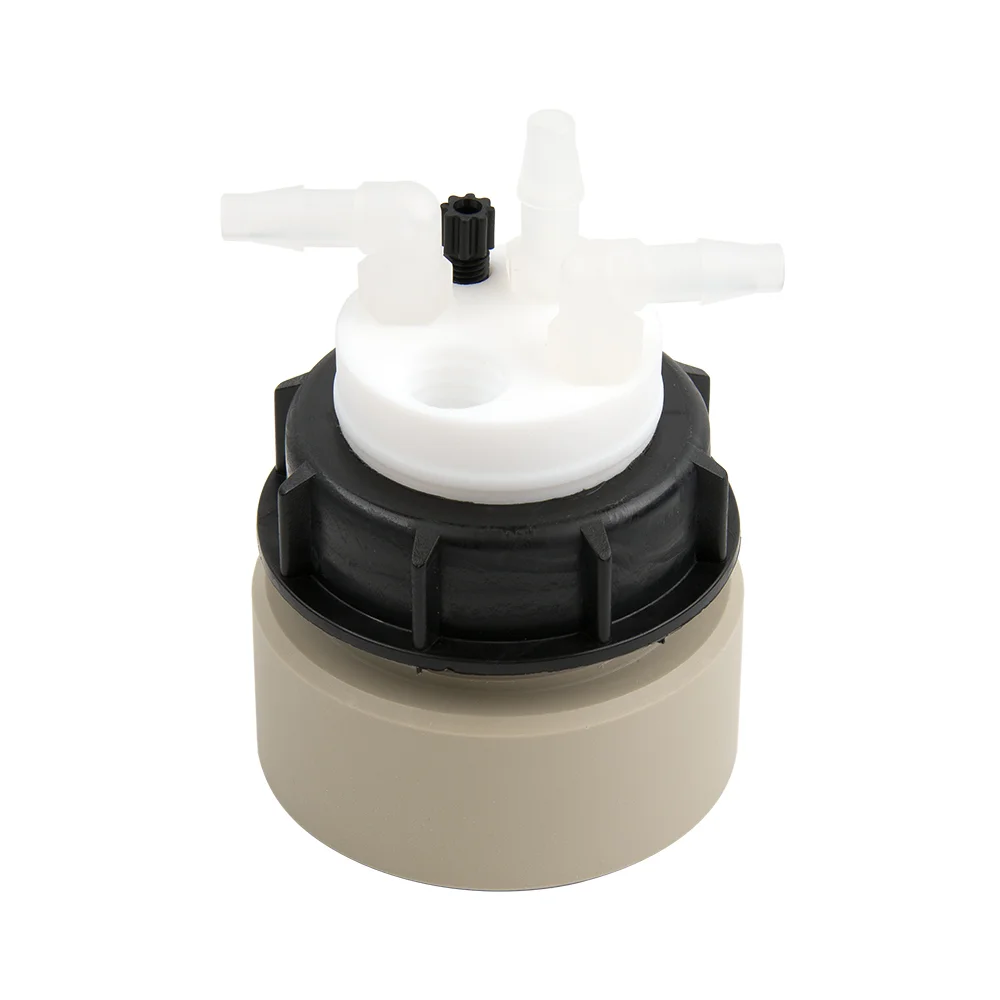 Waste-Cap GL45, 1x 1/8"-Tubing Port, 3x Barbed Tubing Port (6-9mm ID), 1x Safety-Waste-Filter Port, ea.
