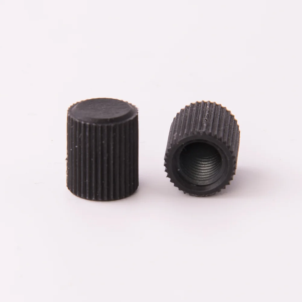 Cap, One-Piece Fingertight, ETFE, for 1/4"-28 Flat-Bottom Thread, pk.10