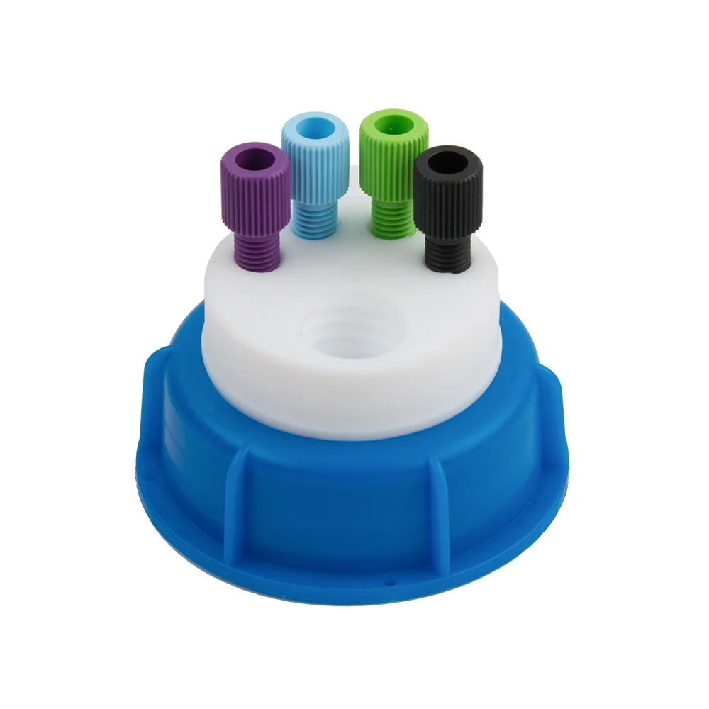 Waste-Cap S50, 4x 1/8"-Tubing Port, 1x Safety-Waste-Filter Port, ea.
