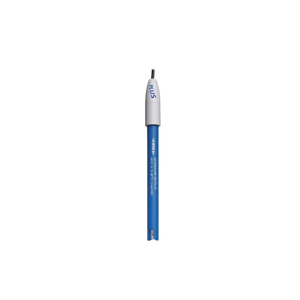WTW SenTix 21 Cylindric Membrane, Fiber Diaphragm, Plastic pH Electrode, 1m Cable, ea.