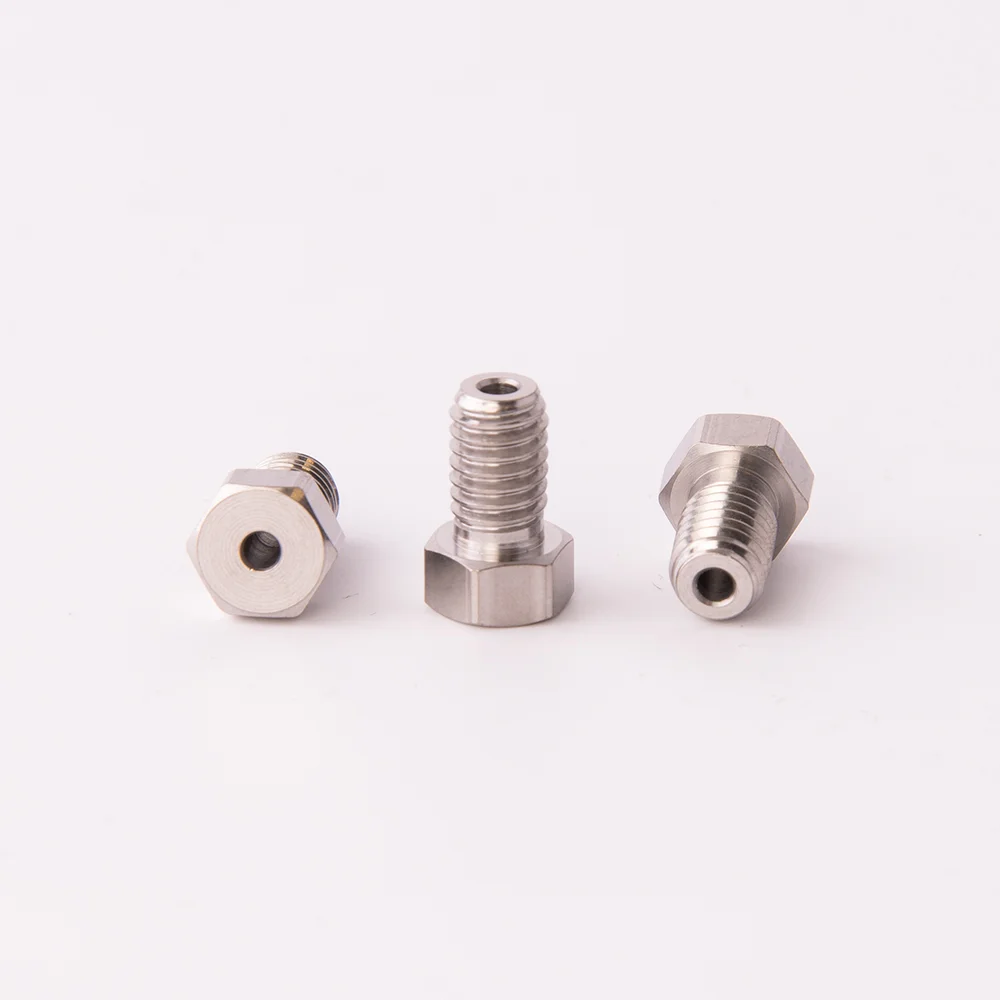 Nut, Stainless Steel (SS), Hex-Head Short, Valco Type, 10-32 conical Thread, for 1/16" OD Tubing, maximum pressure 1375bar, pk.10