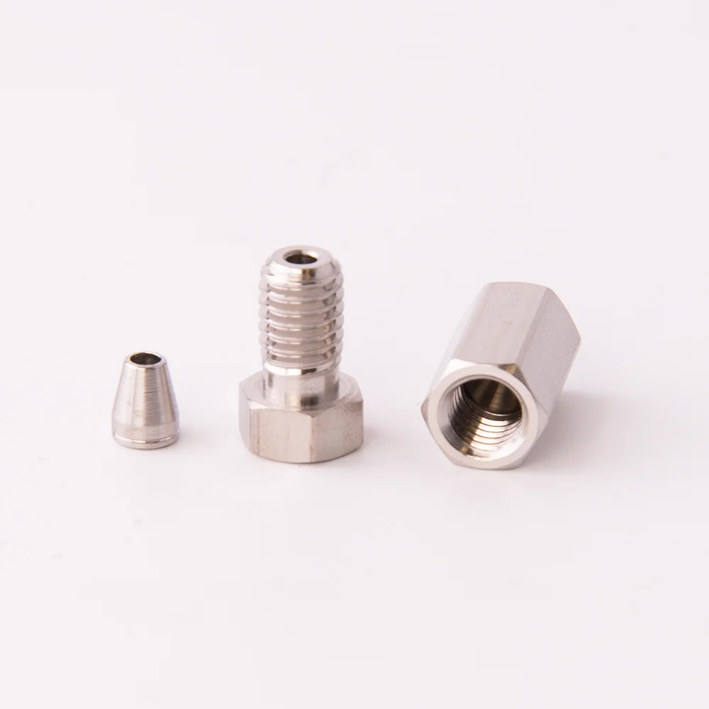 Cap, Stainless Steel (SS), Hex-Head, for 10-32 conical Thread, ea.