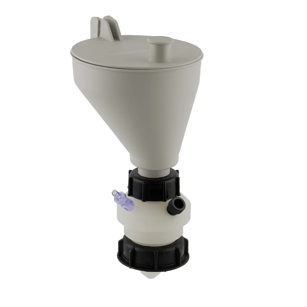 Safety-Funnel, S60, hinged lid, 1x 1/4"-Tubing Port, ea.