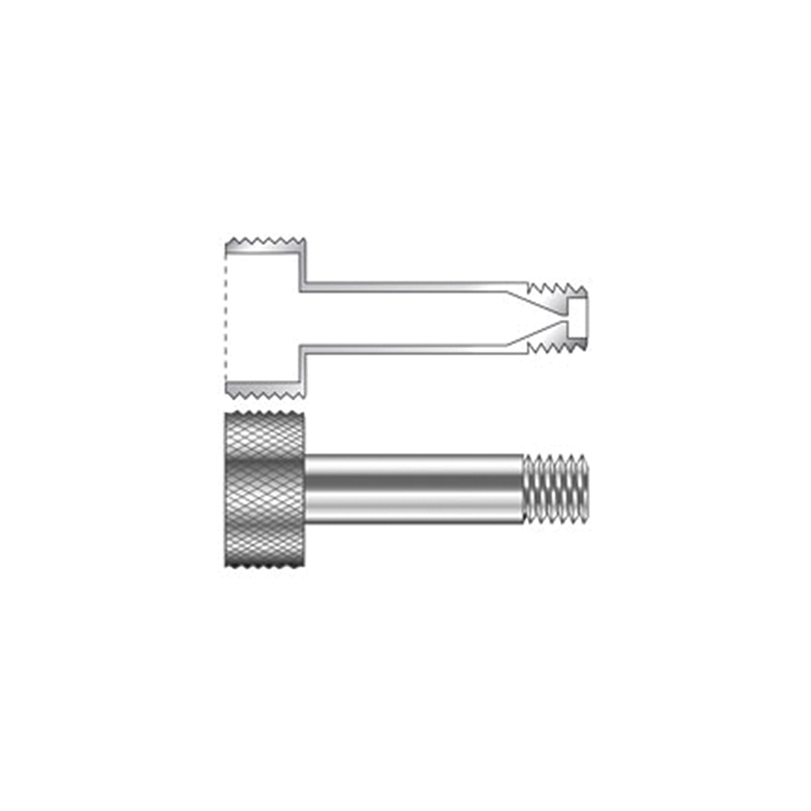 Extended Capillary Nut For std. 1/16" ferrules, For Agilent GCs, ea.