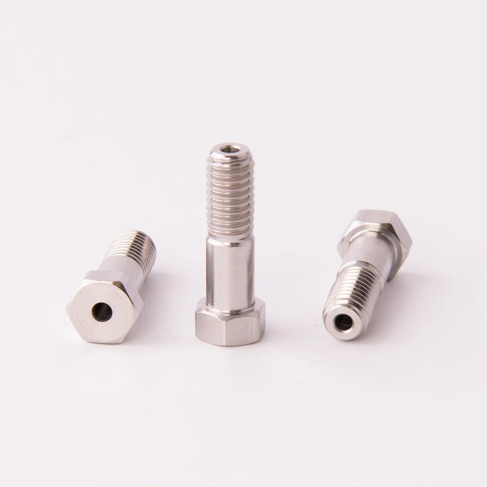 Nut, Stainless Steel (SS), Hex-Head Long, Valco Type, 10-32 conical Thread, for 1/16" OD Tubing, maximum pressure 1375bar, pk.10