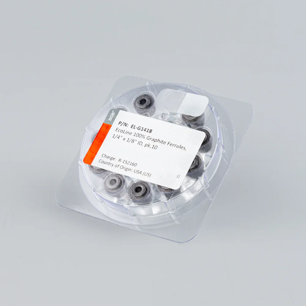 EcoLine 100% Graphite Ferrules, 1/4" x 1/8" ID, pk.10