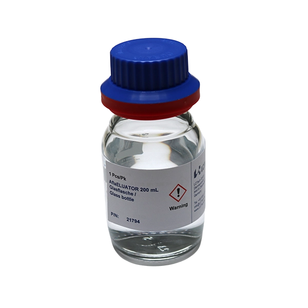 LCTech AflaELUATOR B1,G2,G1,G2, Glass Bottle, 200mL, for analysis of Aflatoxins B1, B2, G1, G2 needed, ea.