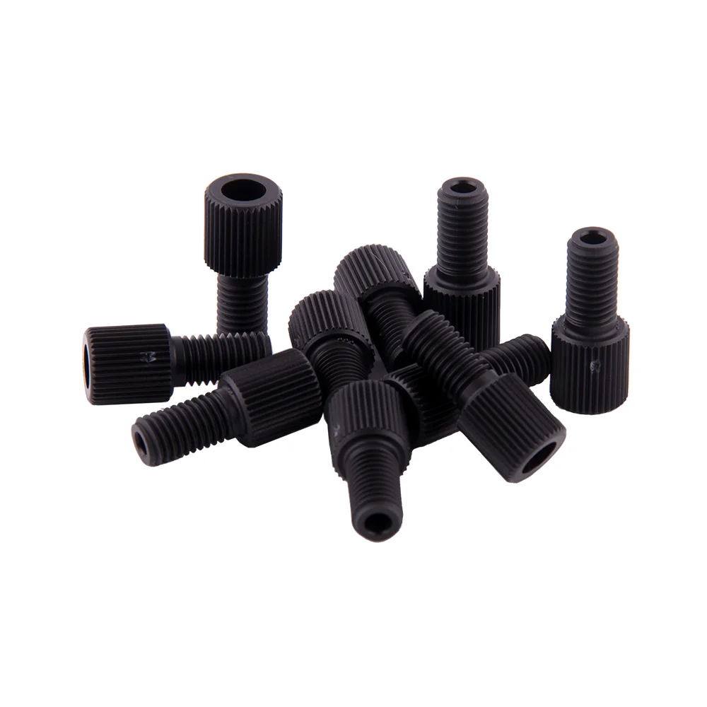 Nut, BLACK, 1/16" OD Tubing for BGB Safety-Caps & Waste-Caps, pk.10