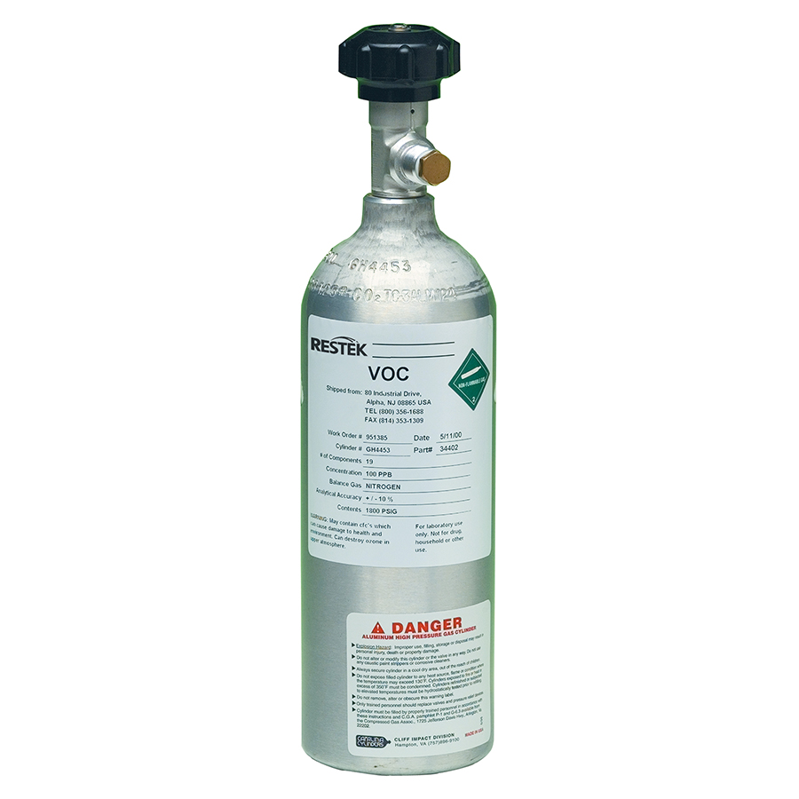Spectra/Linde Air Std, TO-14A Calibration Mix, 1 ppmv in N2, ea.