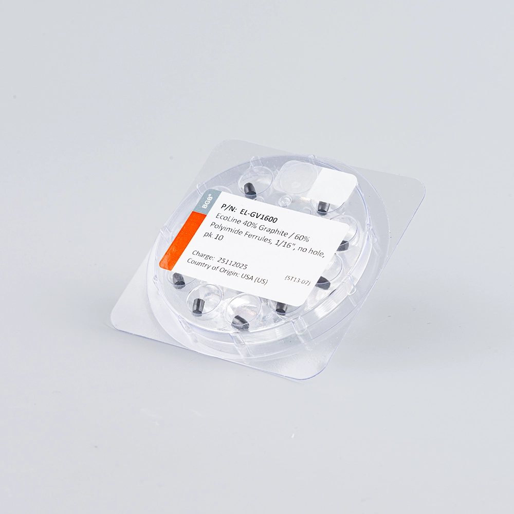 EcoLine 40% Graphite / 60% Polyimide Ferrules, 1/16", no hole, pk.10