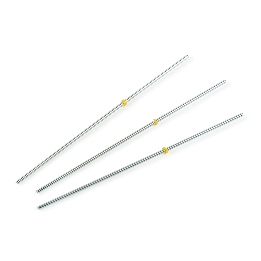 Capillary Tubing, SS 1/16"OD x 0.007 ID x 10cm L, 3-pk Yellow, pk.