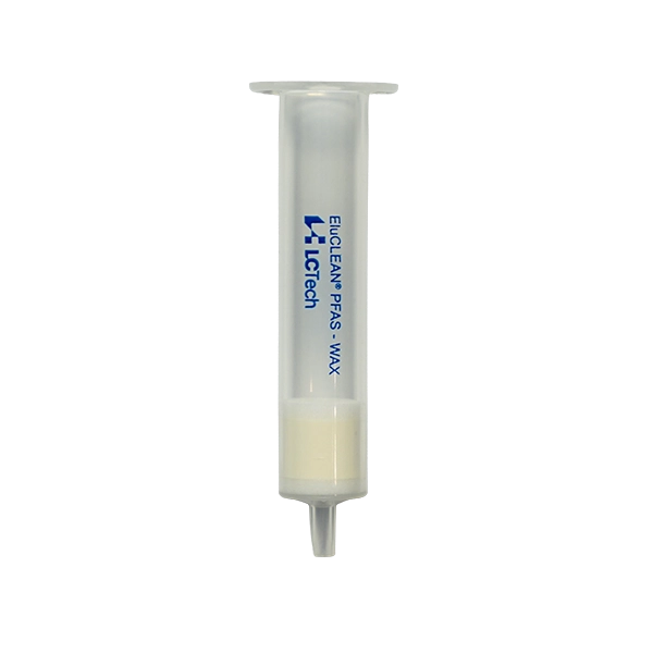 LCTech EluCLEAN® PFAS WAX (Weak anion exchanger, mixed-mode polymer) SPE Cartridge, 500mg, 6mL, compliant to US EPA 533, DIN EN 17892-2024, DIN 38407-42, ISO 21675-2019, ISO 25101, pk.30
