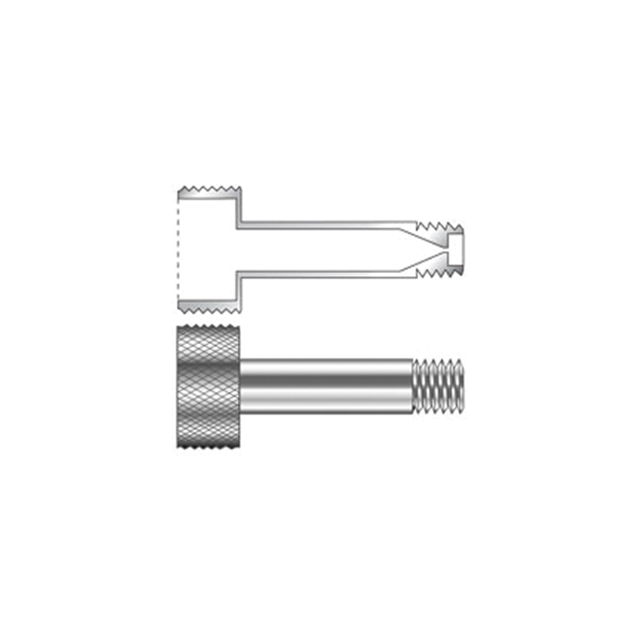 Extended Capillary Nut For compact ferrules, For Agilent GCs, ea.